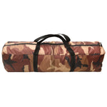 ZNTS Party Tent with LED and 4 Sidewalls 3.6x3.6x2.3 m Camouflage 93078