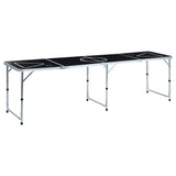 ZNTS Folding Beer Pong Table with Cups and Balls 240 cm 3056793