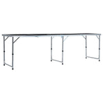 ZNTS Folding Beer Pong Table with Cups and Balls 240 cm 3056793