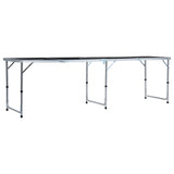 ZNTS Folding Beer Pong Table with Cups and Balls 240 cm 3056793