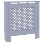 ZNTS MDF Radiator Cover Grey 78 cm 325569