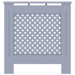 ZNTS MDF Radiator Cover Grey 78 cm 325569