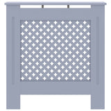 ZNTS MDF Radiator Cover Grey 78 cm 325569