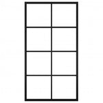 ZNTS Sliding Door Aluminium and ESG Glass with Hardware 102.5x205cm 3056805