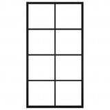 ZNTS Sliding Door Aluminium and ESG Glass with Hardware 102.5x205cm 3056805