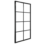 ZNTS Sliding Door Aluminium and ESG Glass with Hardware 102.5x205cm 3056805