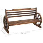 ZNTS Garden Bench 142 cm Solid Firwood 313892