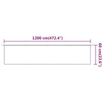 ZNTS Vertical Awning Beige 60x1200 cm Oxford Fabric 148254