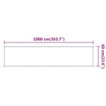 ZNTS Vertical Awning Light Green 60x1000 cm Oxford Fabric 148302