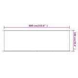 ZNTS Vertical Awning Terracotta 100x800 cm Oxford Fabric 148357