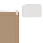 ZNTS Vertical Awning Taupe 60x1000 cm Oxford Fabric 148400