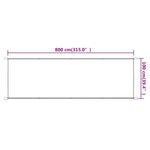 ZNTS Vertical Awning Taupe 100x800 cm Oxford Fabric 148406