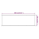 ZNTS Vertical Awning Taupe 100x800 cm Oxford Fabric 148406