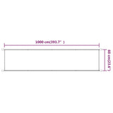 ZNTS Vertical Awning Blue 60x1000 cm Oxford Fabric 148449