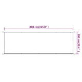 ZNTS Vertical Awning Blue 100x800 cm Oxford Fabric 148455