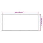 ZNTS Vertical Awning Blue 180x600 cm Oxford Fabric 148468