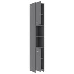 ZNTS 4 Piece Bathroom Furniture Set Grey Engineered Wood 3056882