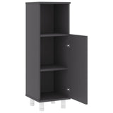 ZNTS 4 Piece Bathroom Furniture Set Grey Engineered Wood 3056900