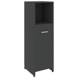 ZNTS 3 Piece Bathroom Furniture Set Grey Engineered Wood 3056909