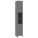 ZNTS 3 Piece Bathroom Furniture Set Grey Engineered Wood 3056918