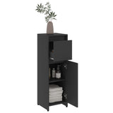 ZNTS 3 Piece Bathroom Furniture Set Grey Engineered Wood 3056927