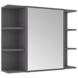 ZNTS 3 Piece Bathroom Furniture Set Grey Engineered Wood 3056954