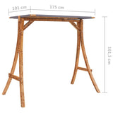 ZNTS Swing Frame with Anthracite Roof Bent Wood with Teak Finish 313936