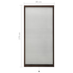 ZNTS Roll down Insect Screen for Windows Brown 80x170 cm 148728