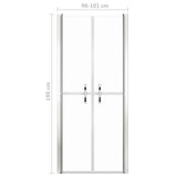 ZNTS Shower Door Clear ESG 101x190 cm 148784