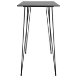 ZNTS 5 Piece Bar Set Black and Grey 3057386