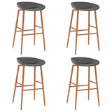 ZNTS 5 Piece Bar Set Black and Grey 3057386