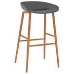 ZNTS 5 Piece Bar Set Black and Grey 3057386