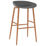ZNTS 5 Piece Bar Set Black and Grey 3057386