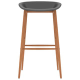 ZNTS 5 Piece Bar Set Black and Grey 3057386