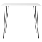 ZNTS 5 Piece Bar Set White and Grey 3057411