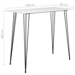 ZNTS 7 Piece Bar Set White 3057427