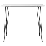 ZNTS 7 Piece Bar Set White 3057427