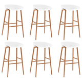 ZNTS 7 Piece Bar Set White 3057427