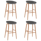 ZNTS 5 Piece Bar Set White and Grey 3057442
