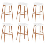 ZNTS 7 Piece Bar Set Black and White 3057483