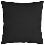 ZNTS Throw Pillows 4 pcs Black 60x60 cm Fabric 314360