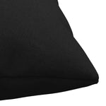 ZNTS Throw Pillows 4 pcs Black 60x60 cm Fabric 314360
