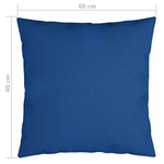 ZNTS Throw Pillows 4 pcs Royal Blue 60x60 cm Fabric 314363