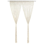 ZNTS Macrame Curtain 140x240 cm Cotton 323976