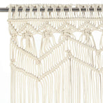 ZNTS Macrame Curtain 140x240 cm Cotton 323976