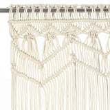 ZNTS Macrame Curtain 140x240 cm Cotton 323976