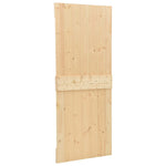 ZNTS Sliding Door with Hardware Set 90x210 cm Solid Pine Wood 3057589