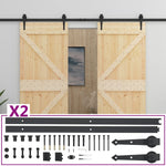 ZNTS Sliding Door with Hardware Set 90x210 cm Solid Pine Wood 3057595