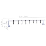 ZNTS Pool Cover Roller with Plastic Base 93178