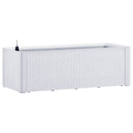 ZNTS Garden Raised Bed with Self Watering System White 100x43x33 cm 313959